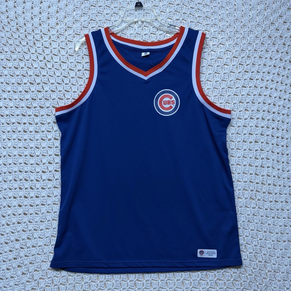 Chicago Cubs Official Bleacher Bums Budweiser Tank-Top Sz Men's XL Shirt Blue